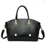 Vintage luxury crocodile women tote bag