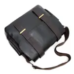 Vintage men`s leather messenger bag - Image 14
