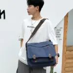 Vintage premium canvas messenger bag - Image 7