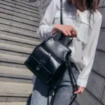 Vintage classic exquisite leather backpack - Image 6