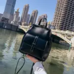 Vintage classic exquisite leather backpack - Image 8