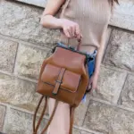 Vintage classic exquisite leather backpack - Image 13