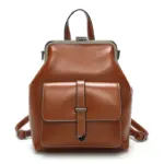 Vintage classic exquisite leather backpack