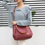 Women canvas shoulder tote bag - Image 3