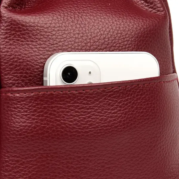 Women stylish leather backpack - Image 6