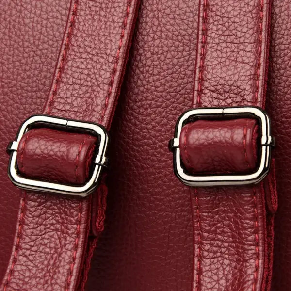 Women stylish leather backpack - Image 7