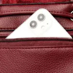 Women stylish leather backpack - Image 9