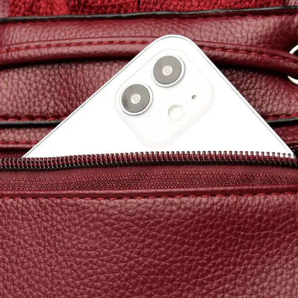 Women stylish leather backpack - Image 9