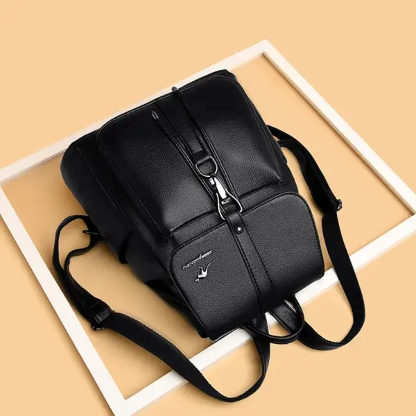 Women stylish leather backpack - Image 11