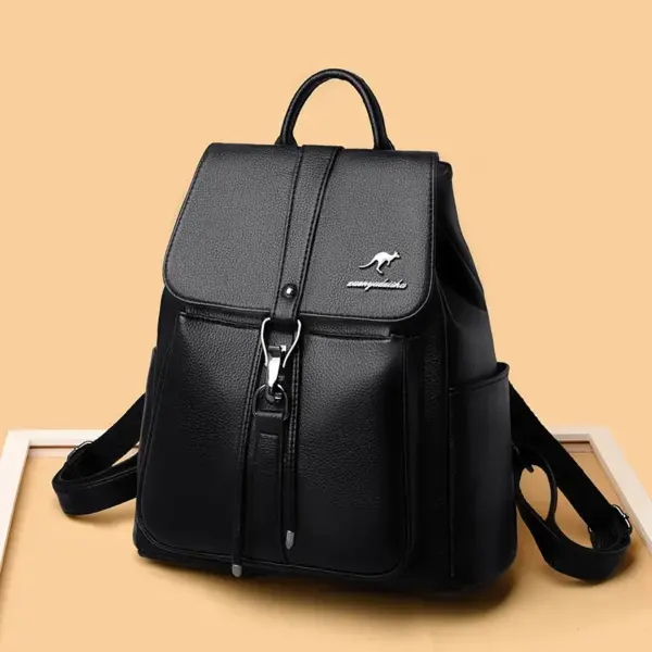 Women stylish leather backpack - Image 12