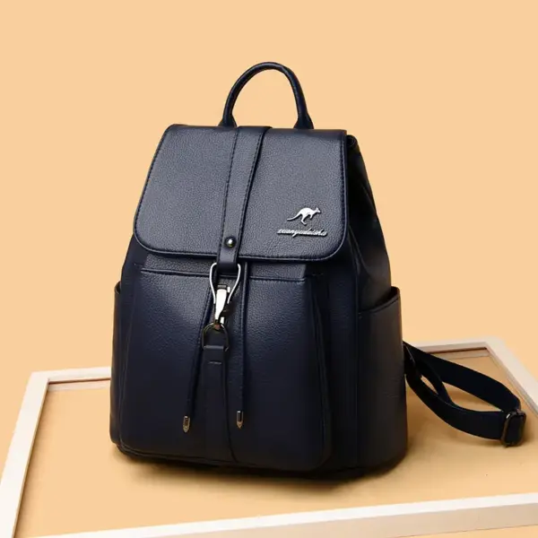 Women stylish leather backpack - Image 13