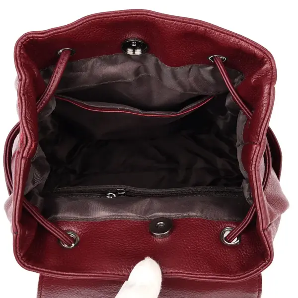 Women stylish leather backpack - Image 14