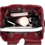 Women stylish leather backpack - Image 15
