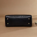 Crocodile pattern luxury round designer tote - Image 11