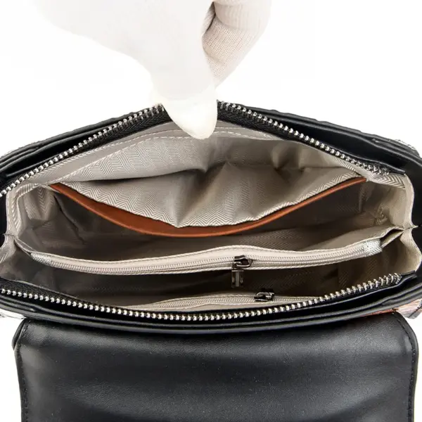 Flower embossed luxury satchel bag - Image 2