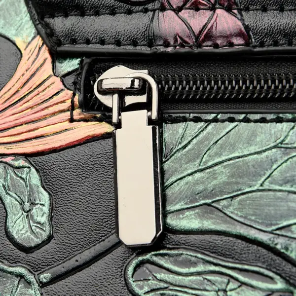 Flower embossed luxury satchel bag - Image 10