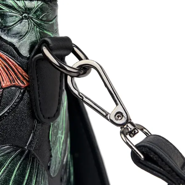 Flower embossed luxury satchel bag - Image 12