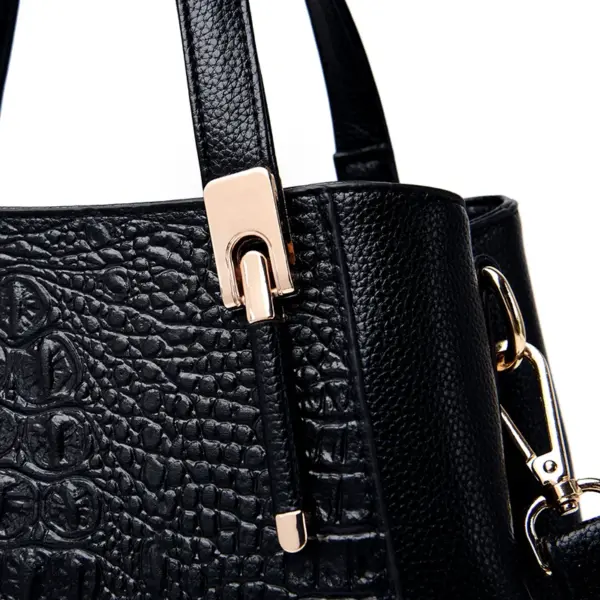 Luxury all match crocodile pattern tote bag - Image 2