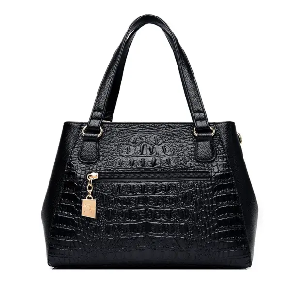 Luxury all match crocodile pattern tote bag - Image 8