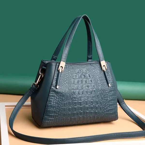 Luxury all match crocodile pattern tote bag - Image 14