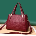 Luxury all match crocodile pattern tote bag - Image 16
