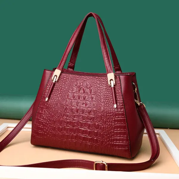 Luxury all match crocodile pattern tote bag - Image 16