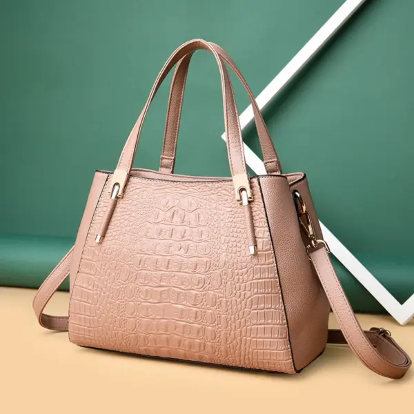 Luxury all match crocodile pattern tote bag - Image 17
