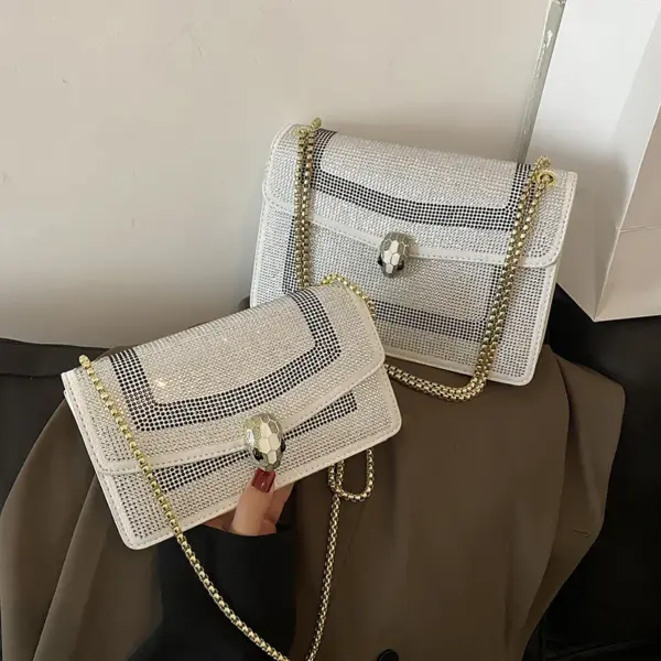 Luxury shinny diamond mosaic designer bag - Image 17