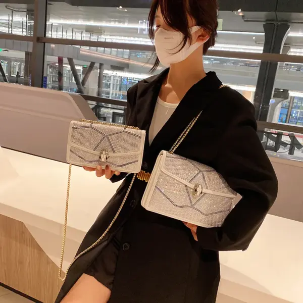 Luxury shinny diamond mosaic designer bag - Image 9