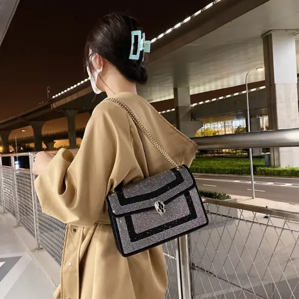 Luxury shinny diamond mosaic designer bag - Image 3