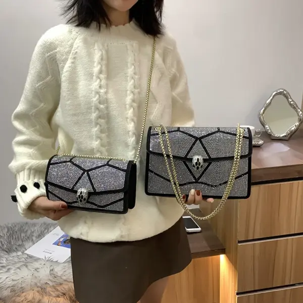 Luxury shinny diamond mosaic designer bag - Image 13