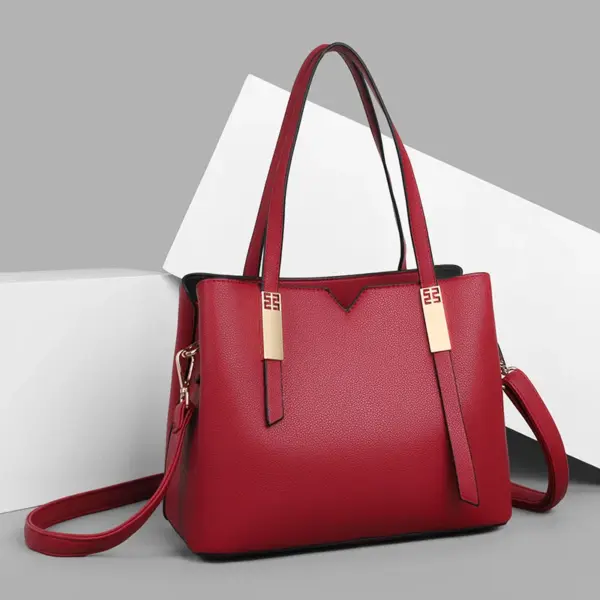 Luxury solid color designer tote bag - Image 8