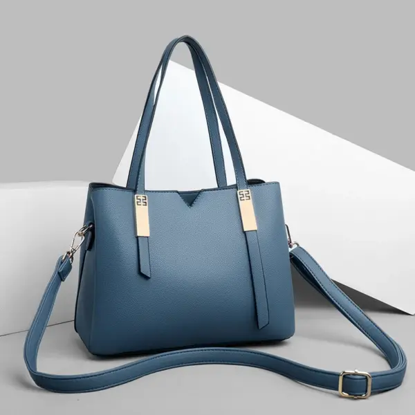 Luxury solid color designer tote bag - Image 10