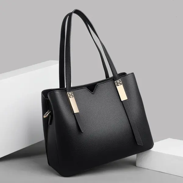 Luxury solid color designer tote bag - Image 11