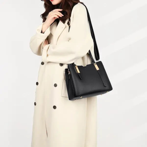 Luxury solid color designer tote bag - Image 16