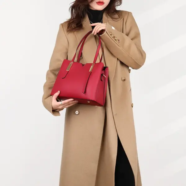 Luxury solid color designer tote bag - Image 19