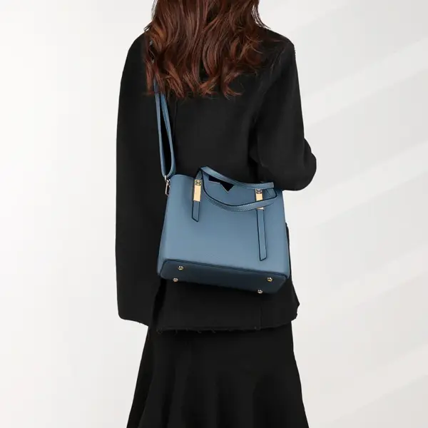 Luxury solid color designer tote bag - Image 21