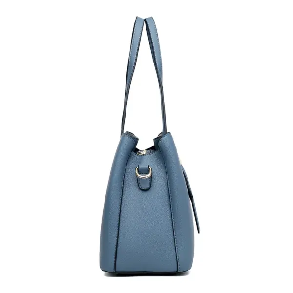 Luxury solid color designer tote bag - Image 2