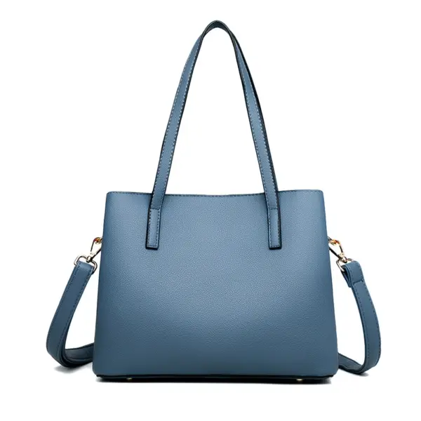 Luxury solid color designer tote bag - Image 3