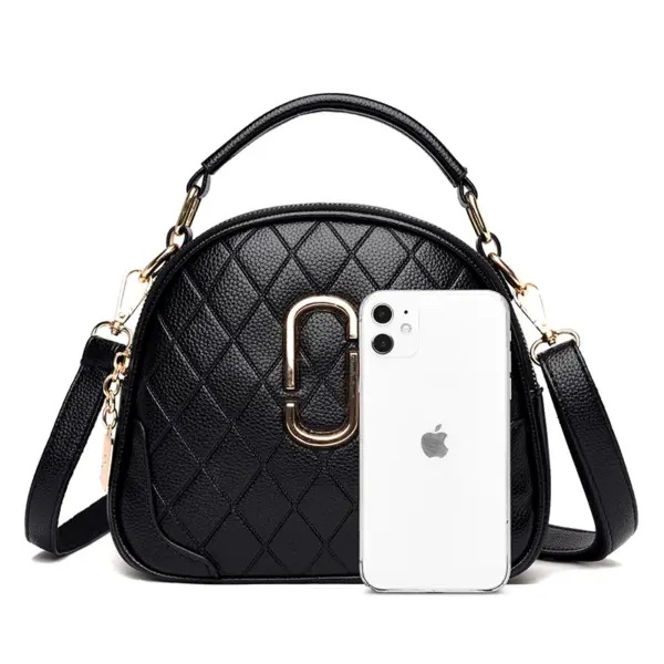 Round pattern designer handbag - Image 3