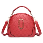 Round pattern designer handbag