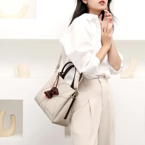 Splicing design luxury women tote bag - Image 28