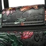 Vintage flower scenery embossed tote bag - Image 9