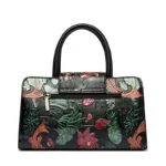 Vintage flower scenery embossed tote bag - Image 5