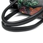 Vintage flower scenery embossed tote bag - Image 7