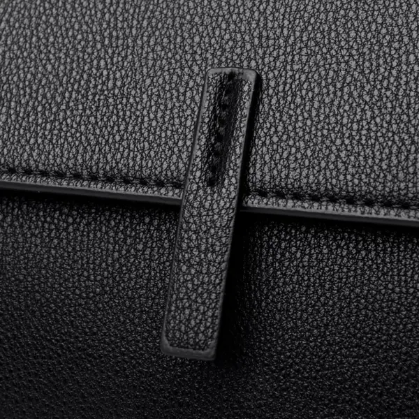 Luxury flap solid color shoulder tote bag - Image 6