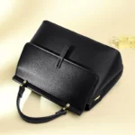 Luxury flap solid color shoulder tote bag - Image 17