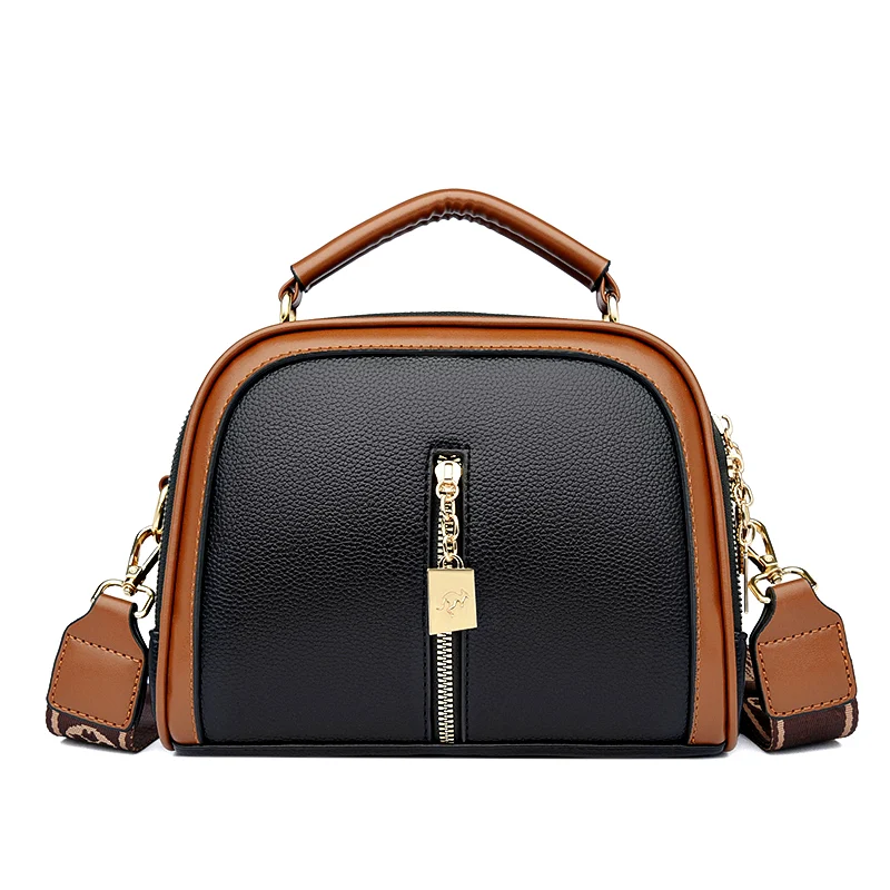 Premium zipper pattern satchel designer bag