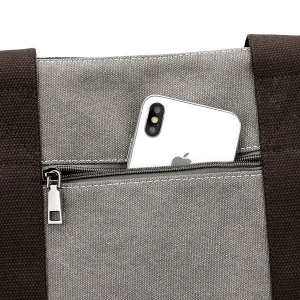 Canvas large capacity shoulder tote bag - Image 8