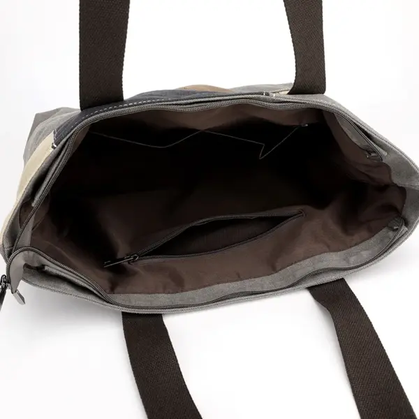 Canvas large capacity shoulder tote bag - Image 11